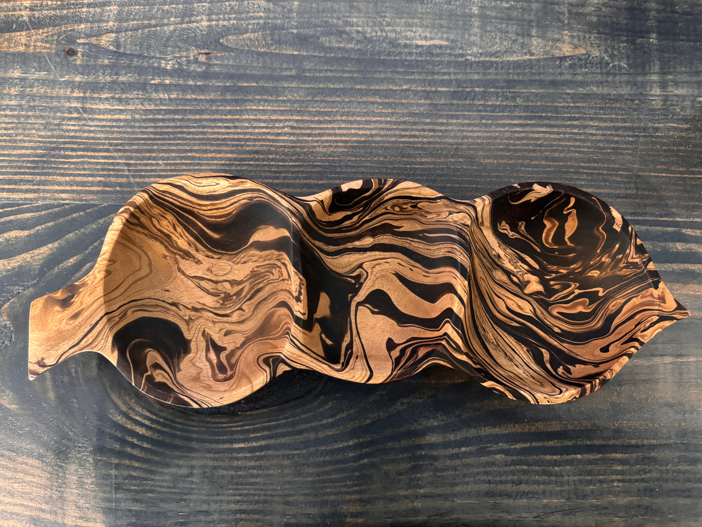 Smoked Mango Wood - Pea pod large