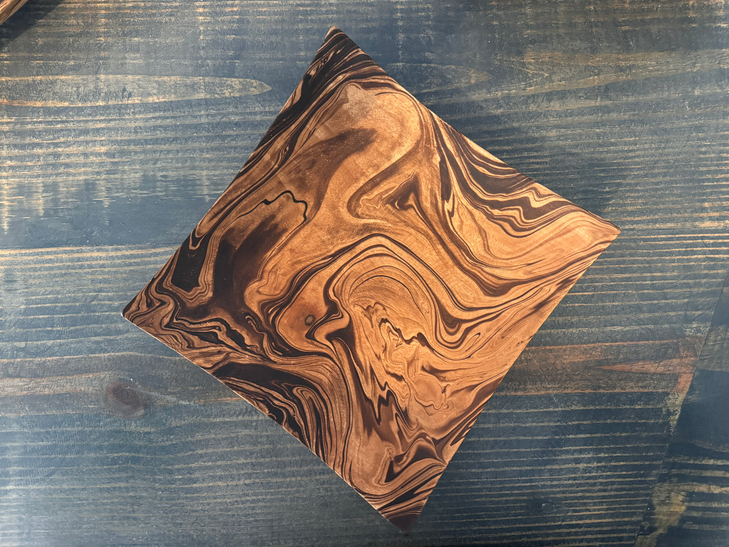 Smoke Mango Wood - Square Plate Medium