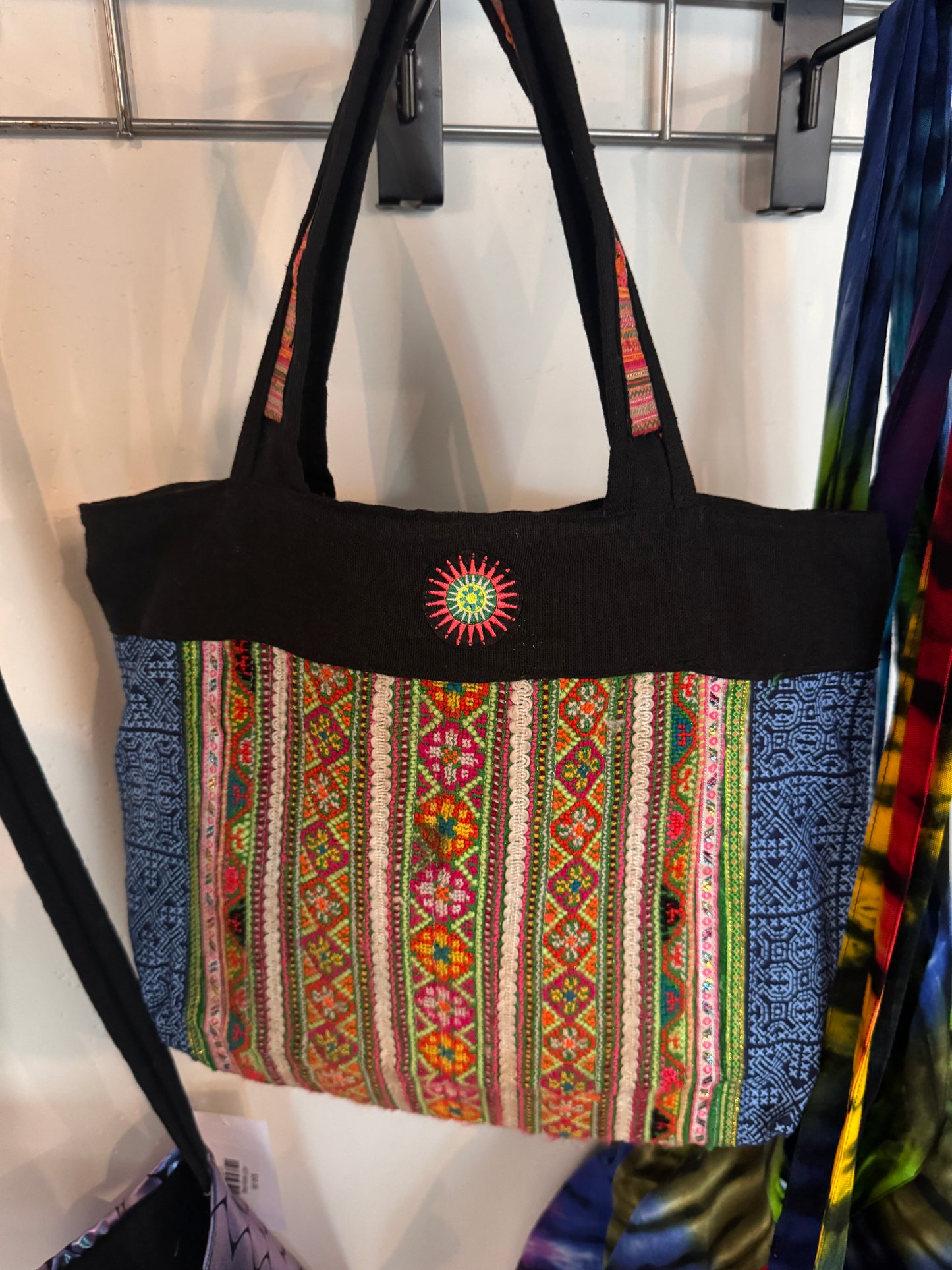 Hand Sewn Antique Fabric Hill Tribe Purse