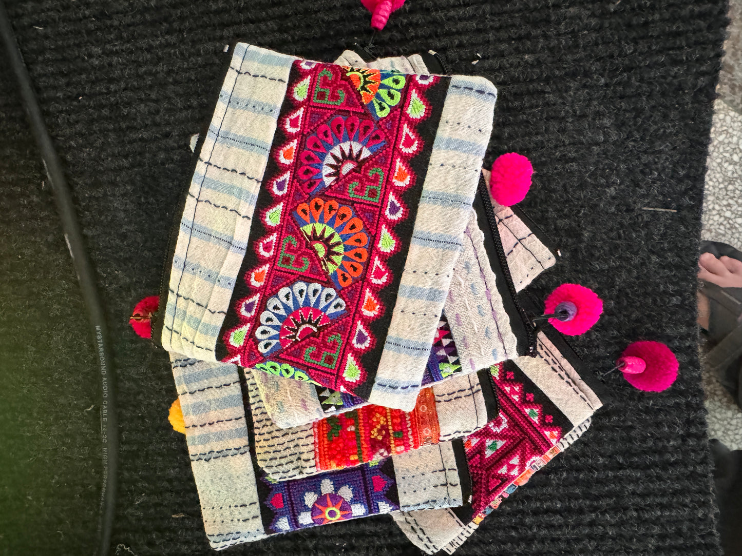 Thai Pom Pom Wallet Small