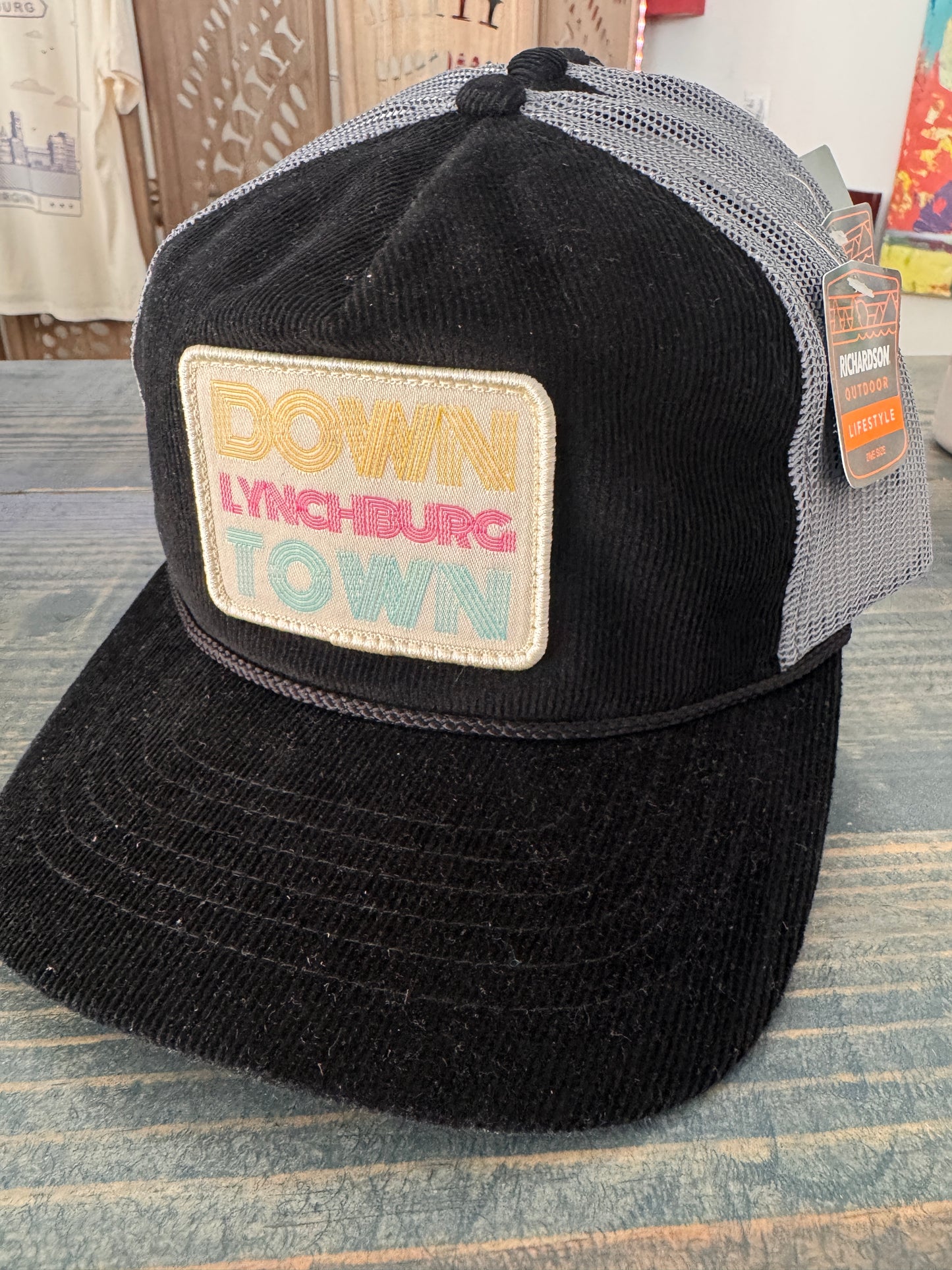 Downtown Lynchburg Hat - Black w Grey mesh