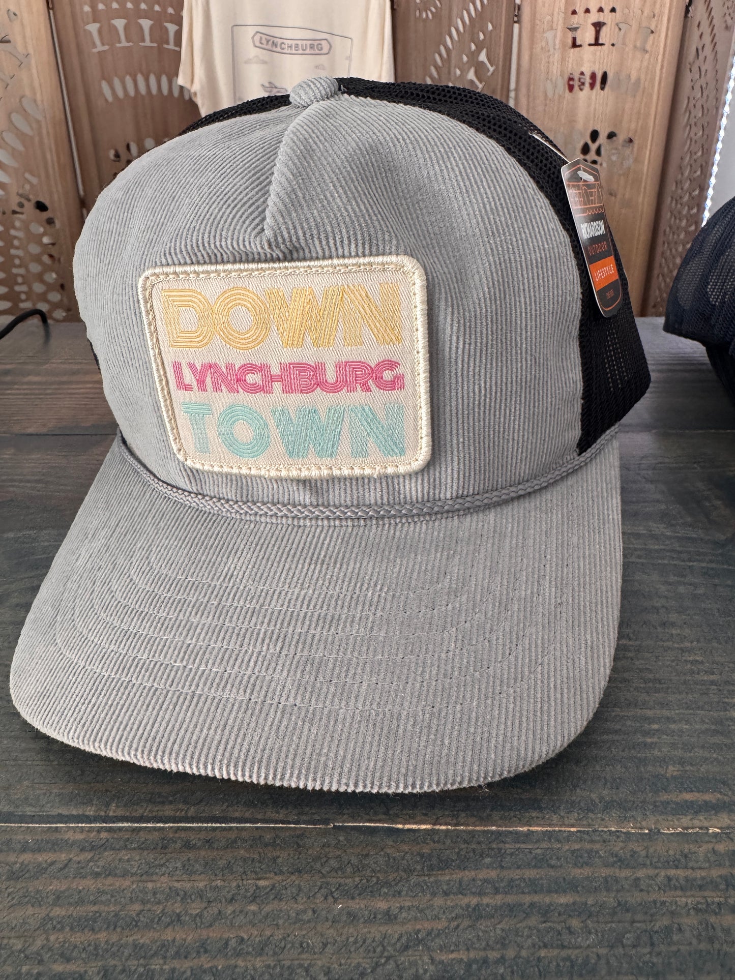 Downtown Lynchburg Hat - Grey w Black Mesh