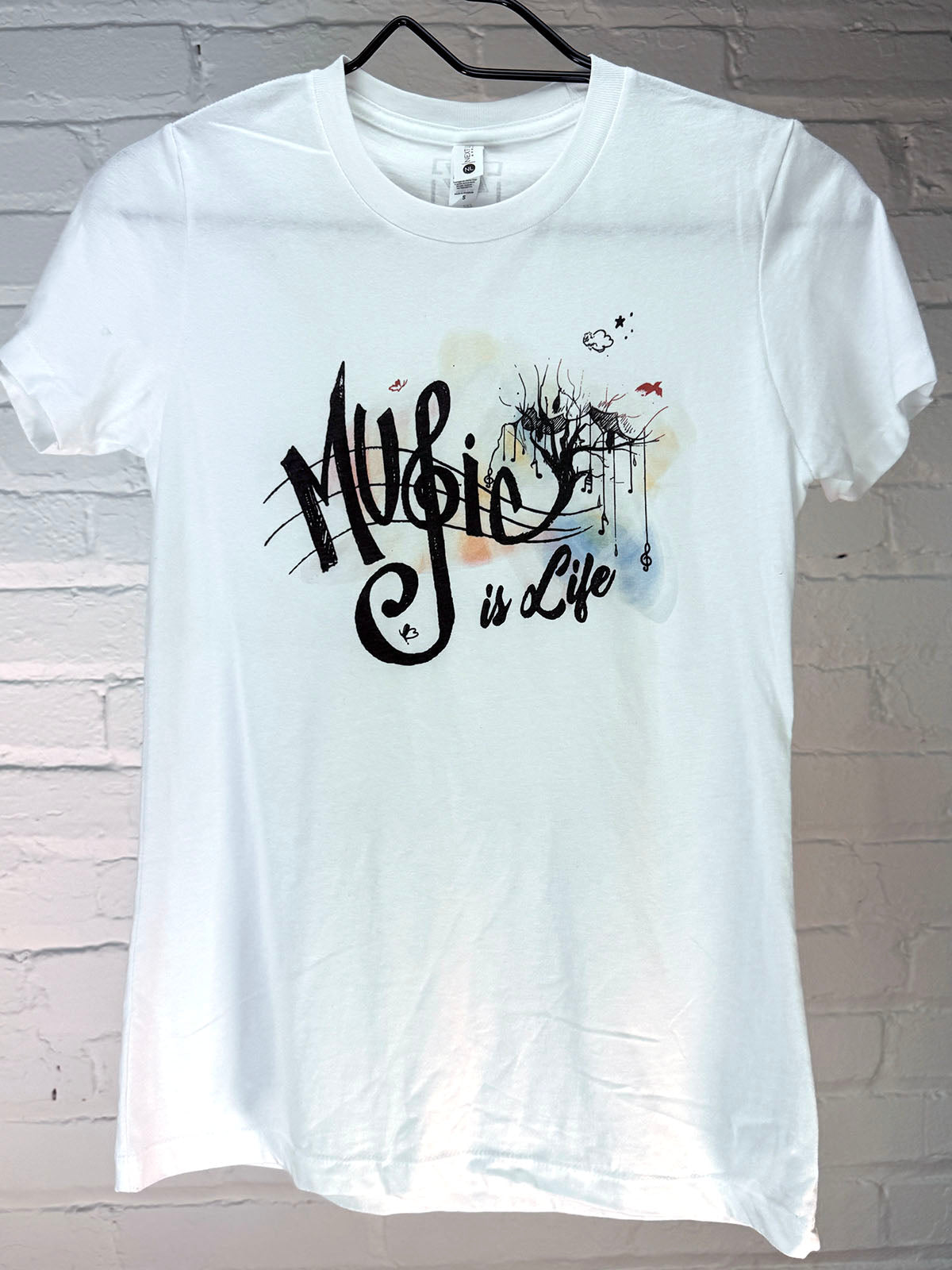 Ladies - Music is Life - White