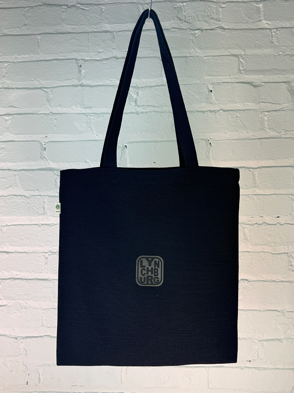 Black Lynchburg Hemp Market Tote Bag
