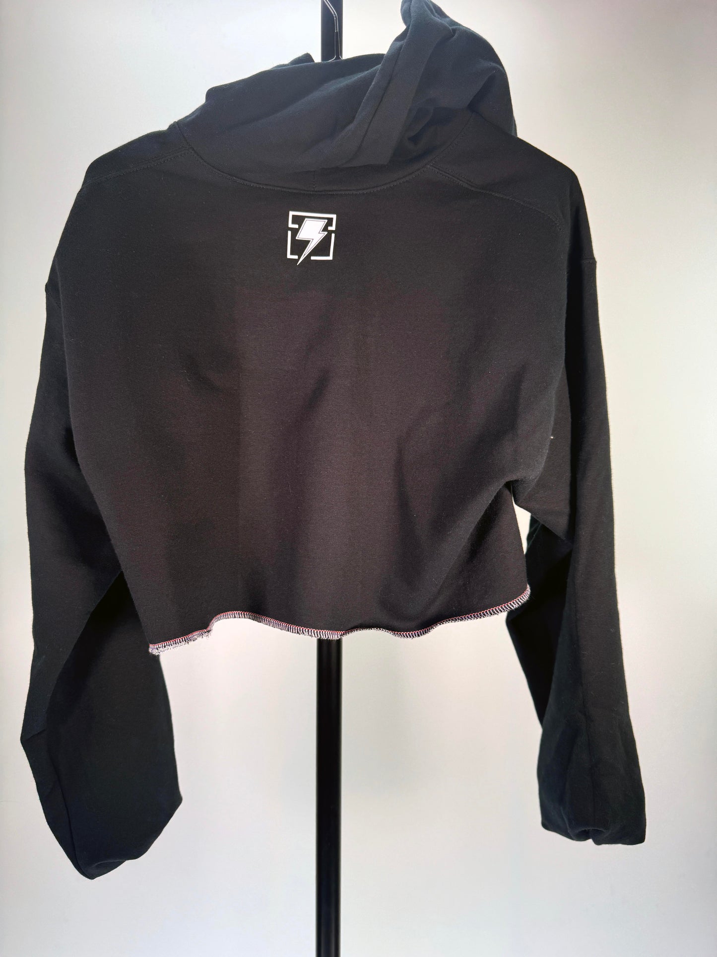 Half Stak Crop Top Hoodie